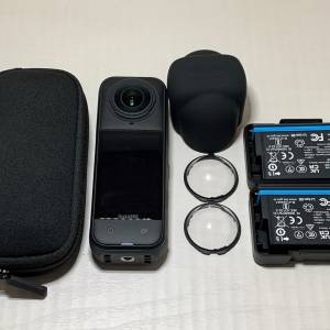 [觀塘實體店] 二手 Insta360 X5 (共2電+鏡頭保護蓋+鏡頭保護蓋鏡) 行貨 *S72444* |...