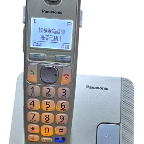 Panasonic 無線電話 KX-TGE210 大字中文顯示