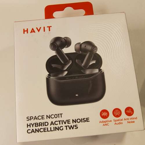 HAVIT SPACE NC01T ANC 雙藍芽連接 (全新只開盒)