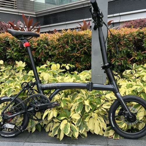 亮光黑色 2026 新款 JAVA NEO 3速 桶軸碟剎 14吋 鋁合金折叠車 （ 三折叠小布 國布...