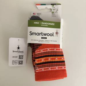Smartwool Hike Crew Full Cushion Socks Unisex M/L - Orange Colour - USA