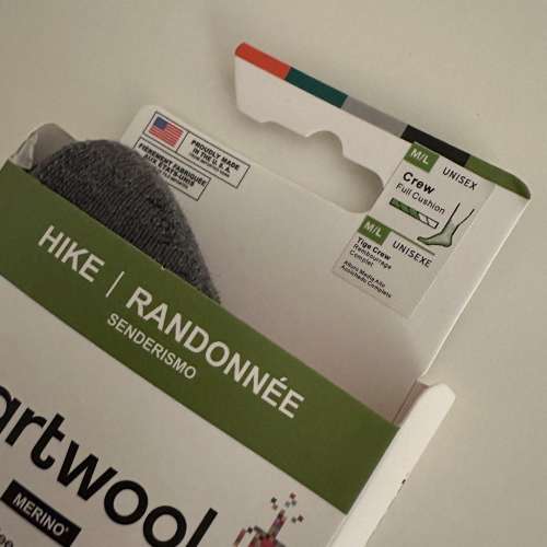 Smartwool Hike Crew Full Cushion Socks Unisex M/L - Orange Colour - USA
