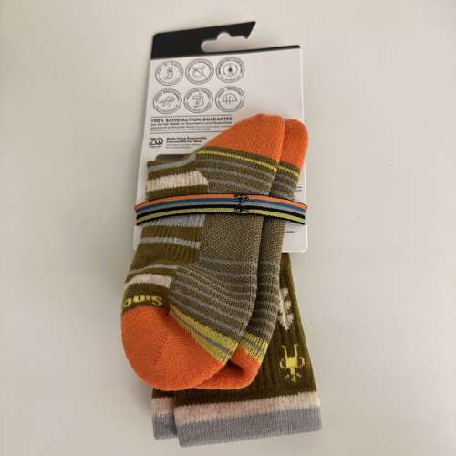 Smartwool Hike Crew Full Cushion Socks Unisex S/M - Olive Green Colour - USA