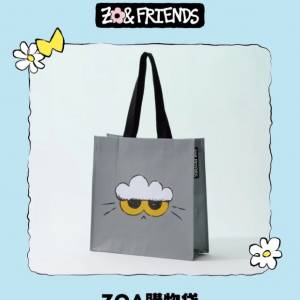 G-Dragon ZOA 貓咪公仔「ZO&FRIENDS」系列：全新環保購物袋 Tote Bag 39*38+12cm