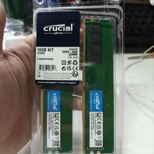Crucial DDR 2666 16kit （2x8gb)