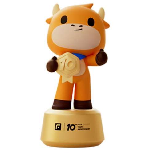 富途牛牛 10週年紀念牛牛公仔