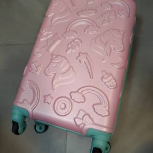 Kids Unicorn Rainbow Luggage 20-inch Carry-on Suitcase 行李箱 可上機