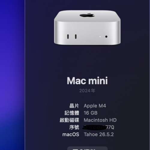 放 Apple Mac Mini M416GB 512GB 行貨
