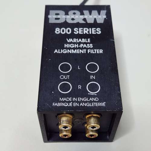 B&W 音頻濾波器 Matrix 800 Series Variable High-Pass Alignment Filter