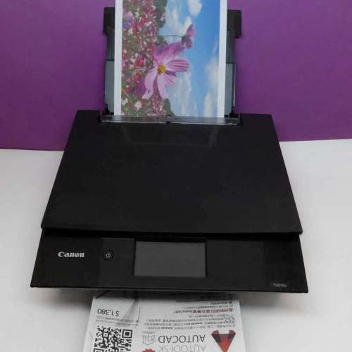 外國機構少用機入滿一套墨水780xL 781xL墨盒6色Canon TS8370a Scan printer (可WIFI...