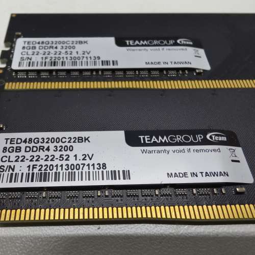 Teamgroup 8GB X 2 DDR4 3200 (16G)