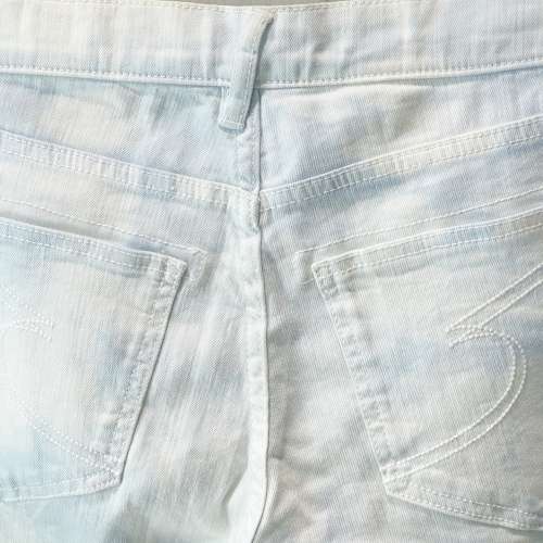 100%全新 日本潮牌 Semantic Design Jeans 男裝牛仔褲 彎刀褲 札染藍白色 Smart Ca...