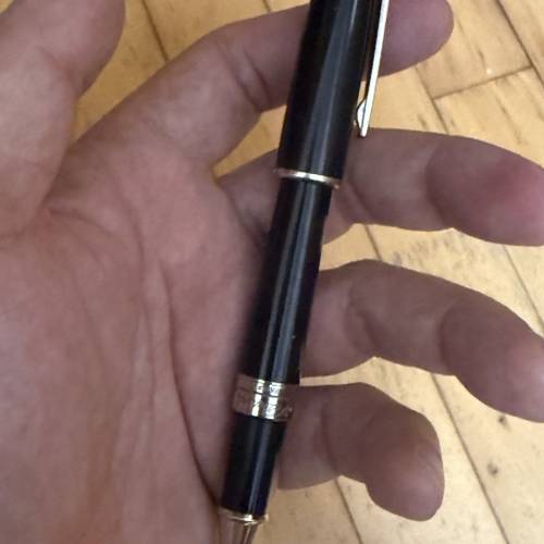【經典精品】S.T. Dupont 都彭 Line D 經典黑色漆藝銀夾鋼筆 (法製正品/商務收藏)$800