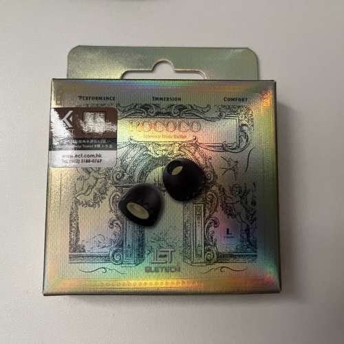 全新 Electech Rococo 耳膠 (Size L) 一對