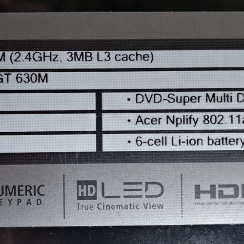 Acer Aspire V3-771G 17.3" 手提電腦