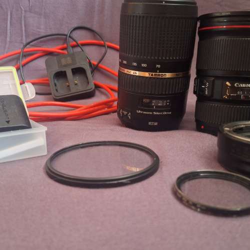 影樓倒閉忍痛割愛! R6 + RF50+EF16-35初代+ 原廠EF-R轉接環+Tamron70-200+送2電+雙...