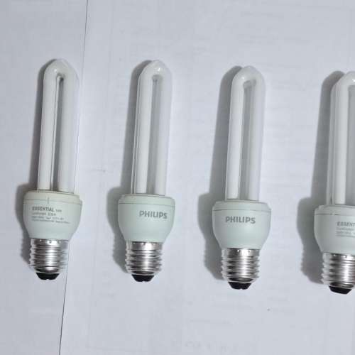 Philips 慳電膽4個 全新 E27 白光 14w