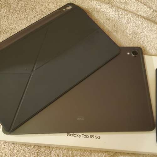 Samsung 三星 Tab S9 X916 平板 128+8GB 5G版本 全套連盒+站立皮套 $2500 無任何減...