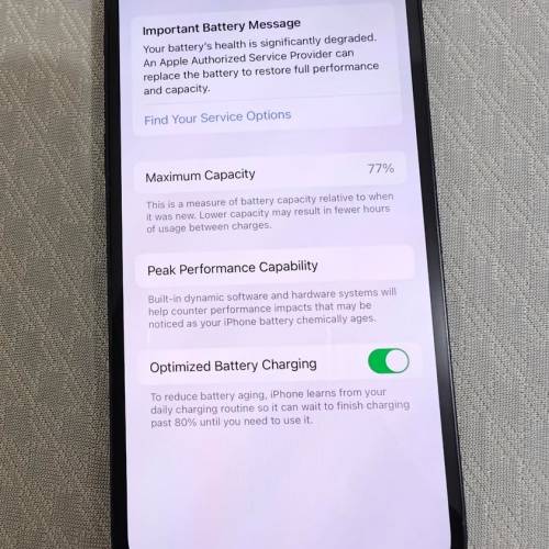 iPhone 12 128GB 黑色 電池77%