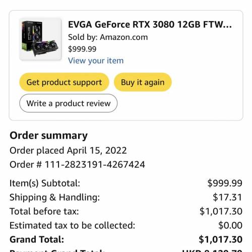EVGA GeForce RTX 3080 12Gb FTW3 Ultra Gaming