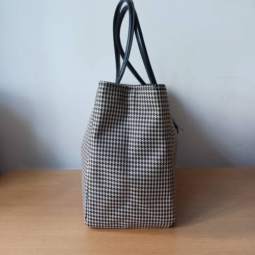千鳥格女士托特包 ladies checked tote bag