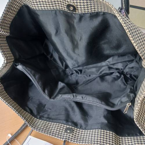 千鳥格女士托特包 ladies checked tote bag