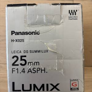 Panasonic LEICA DG SUMMILUX 25mm F1.4 ASPH.（第一代，型號 H-X025）