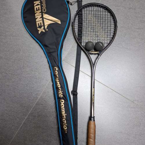 ProKennex 壁球拍 squash racket + 2 used Yamaha balls