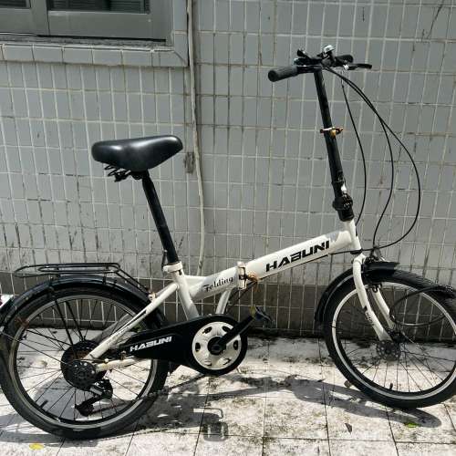淘寶 HABUNI 20吋 白色 摺疊單車 清屋出售 HK$138.00