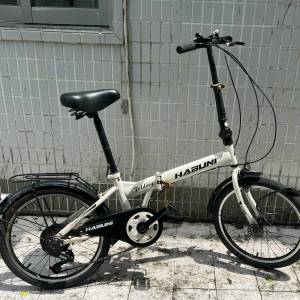 淘寶 HABUNI 20吋 白色 摺疊單車 清屋出售 HK$138.00
