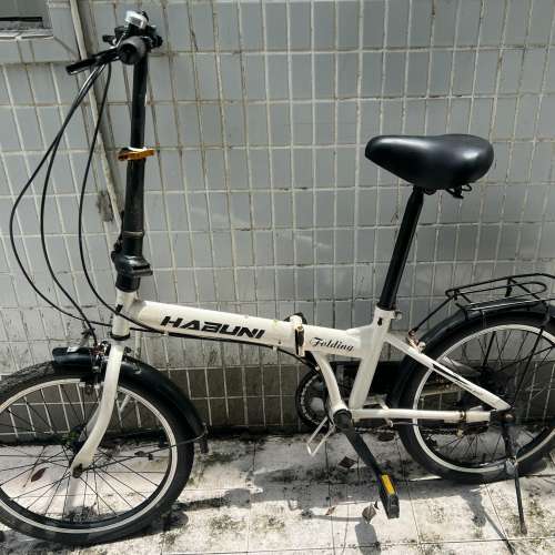 淘寶 HABUNI 20吋 白色 摺疊單車 清屋出售 HK$138.00