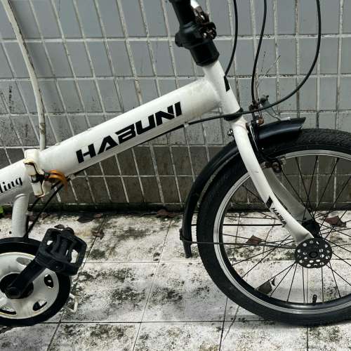 淘寶 HABUNI 20吋 白色 摺疊單車 清屋出售 HK$138.00
