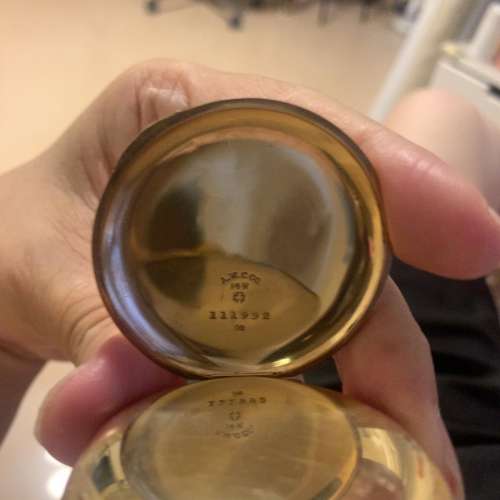 Waltham 14K gold pocket watch 百年古董美國14K黃金陀錶 not Rolex PP IWC