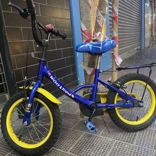 迪士尼 Mickey & Friend 14吋兒童單車｜配 Spider-Man 車座