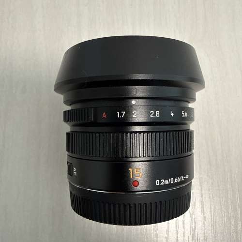 Panasonic 樂聲 LEICA DG SUMMILUX 15mm / F1.7 ASPH (HX015) for M43 mount