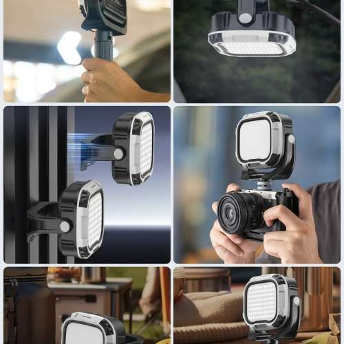 攝影補光燈,28w,4375LM, 5400mAh, 142 LED