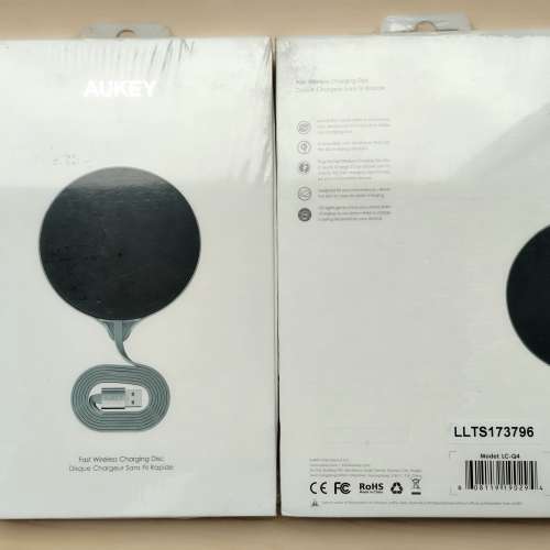 (全新 大牌子 ) Aukey LC-Q4 無線 充電器 充電板