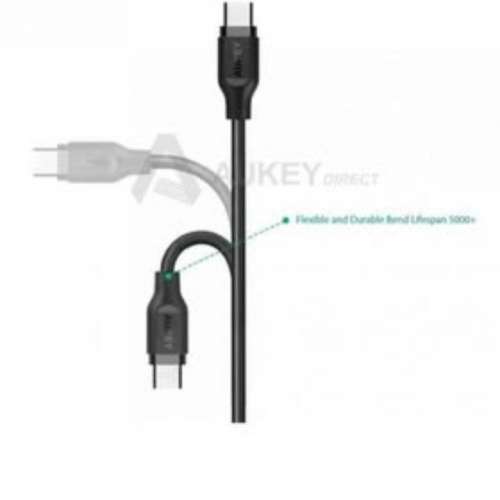 (全新 大牌子 行貨)( 神速3A)(5條獨立充電線)Aukey CB-CMD5  USB 3.0 to USB C 充電線
