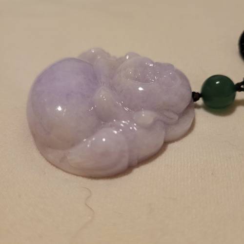 紫羅蘭翡翠彌勒佛（笑佛）