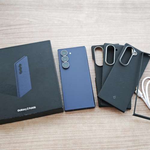 85%新 Samsung Galaxy Z Fold 6 12+1TB Navy 藍色 韓版 單Sim+e-Sim Z Fold6 摺機 ...