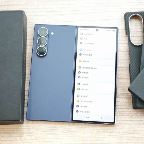 85%新 Samsung Galaxy Z Fold 6 12+1TB Navy 藍色 韓版 單Sim+e-Sim Z Fold6 摺機 ...
