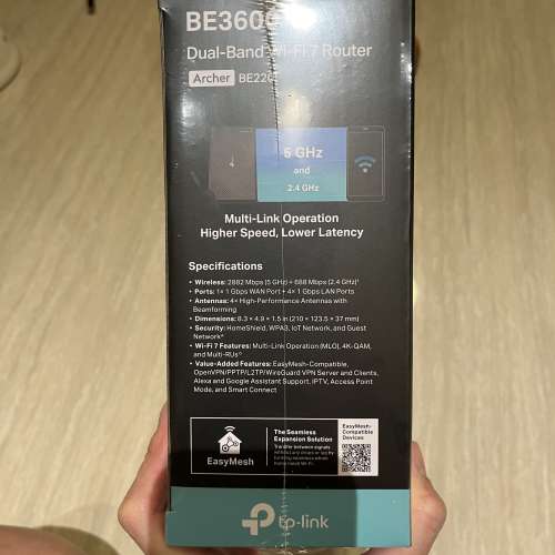 全新TP-Link Archer BE220 - BE3600 Wifi 7 Router