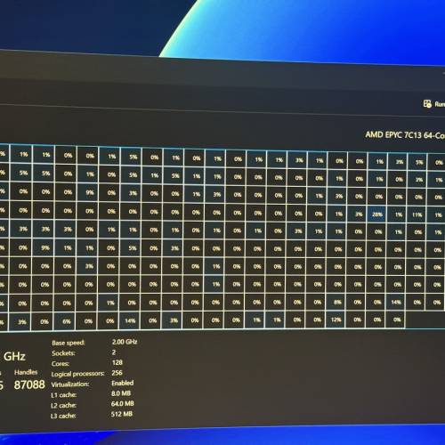 雙路AMD EPYC 7C13 128C/256T 128GB Server Set
