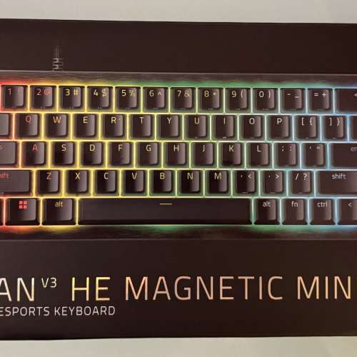 購於8月7日Razer新產品磁軸keyboard.只用過一次