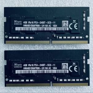 PC4 2400 SODIMM DDR4 Ram 4Gb x2