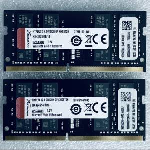 Kingston HyperX DDR4 2400MHZ SODIMM 32Gb(16Gb x2)