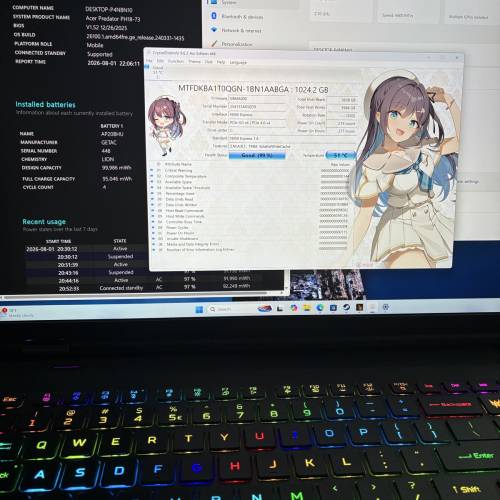 🉑置換18吋5090 4K MiniLED U9-275HX Acer predator helios 18 Gaming Laptop
