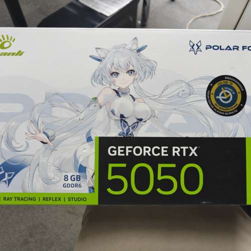 MANLI POLAR FOX RTX 5050 OC 8GB GDDR6 WHITE