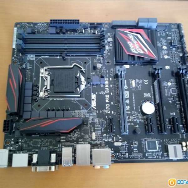 (新淨)Asus Z170 Pro Gamer 主板連背板 (運作正常）