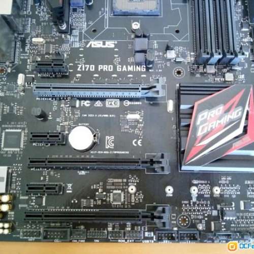 (新淨)Asus Z170 Pro Gamer 主板連背板 (運作正常）